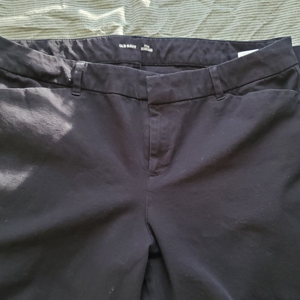 Old Navy Black Pixie Full Length Long Black Pants